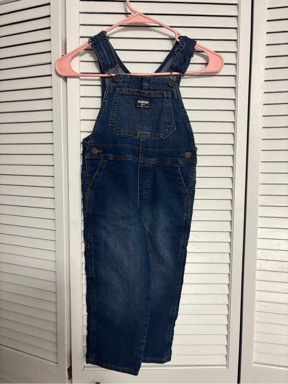 OshKosh B'gosh Dark Blue Denim Overalls One-Piece